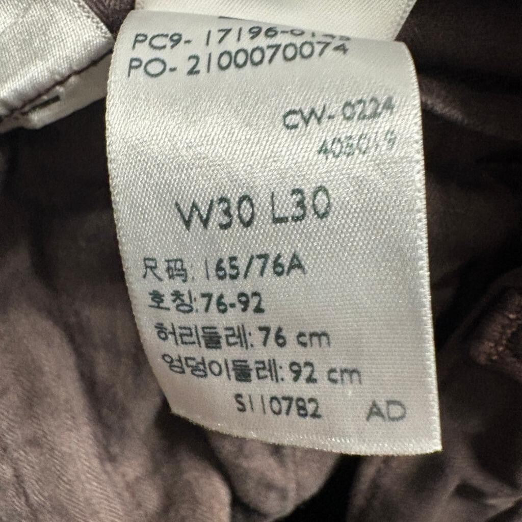 Levis XX Chino Pants Mens 30x30 Brown Standard Taper Stretch Casual Cotton