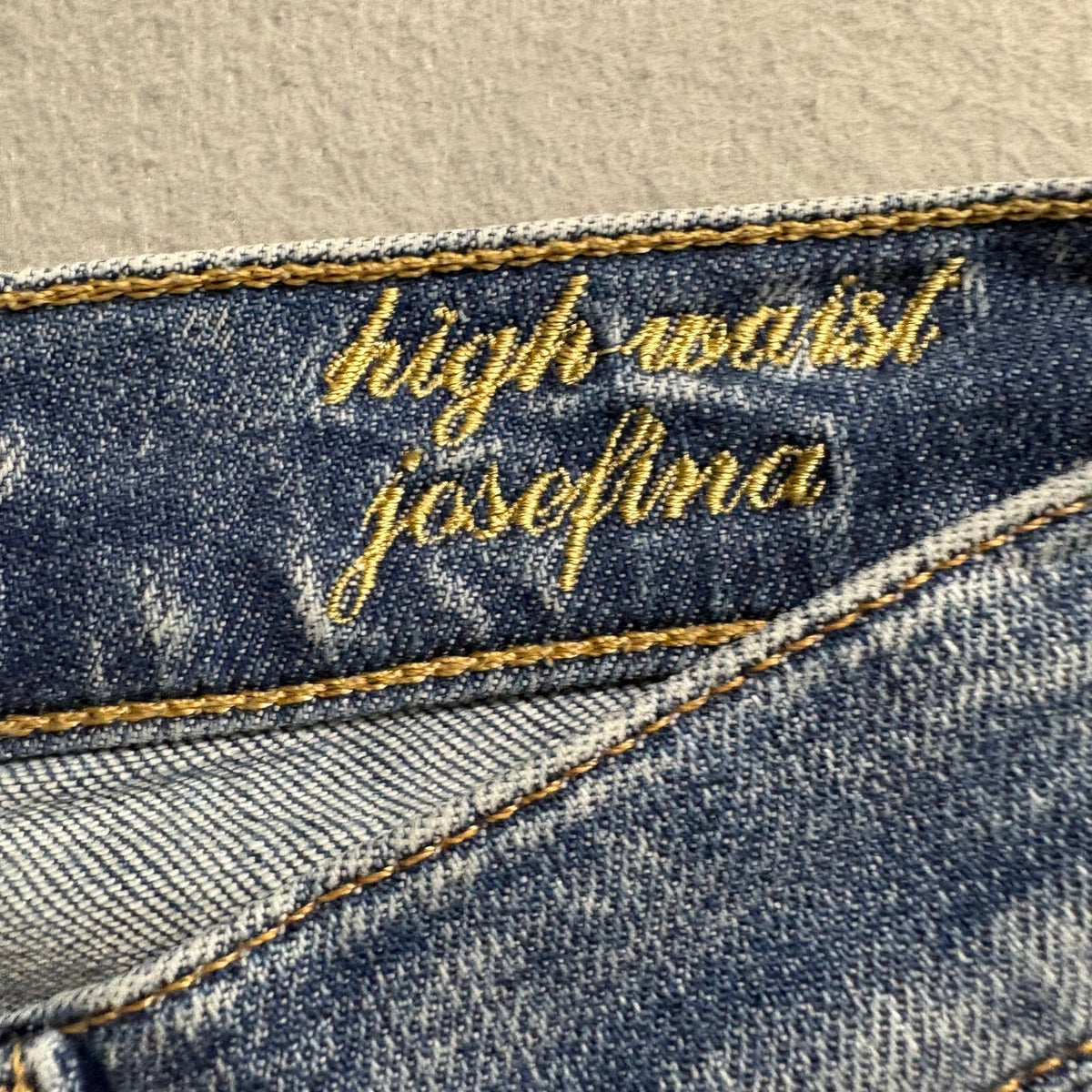 7 For All Mankind High Waist Josefina Jeans Womens 24 Distressed Button Fly Blue