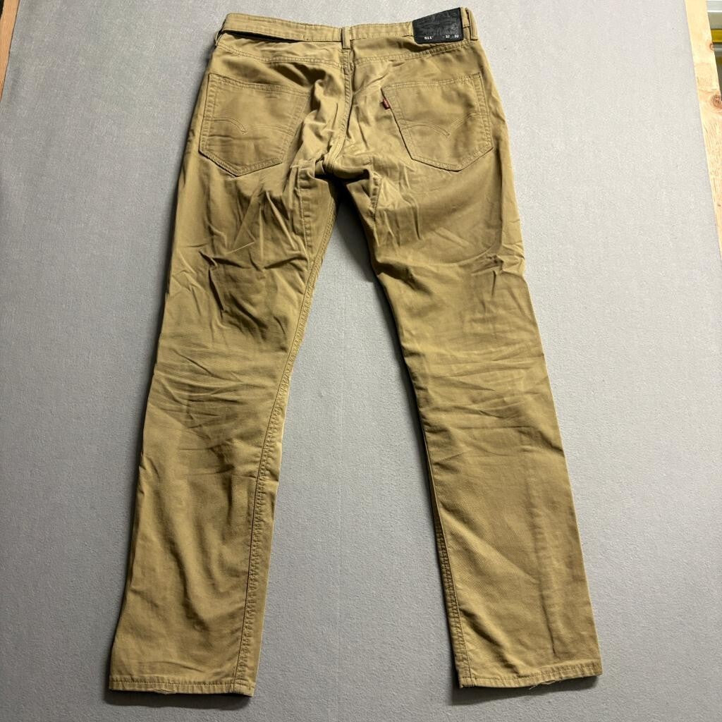 Levis 511 Slim Fit Jeans Mens 32x32 Brown Khaki Denim Pants