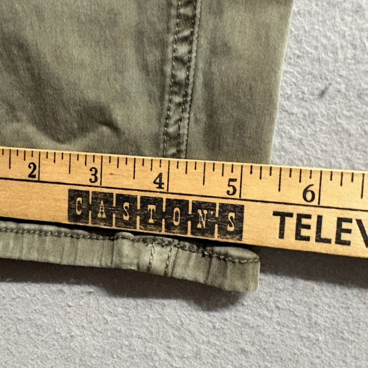 Mossimo Denim High Rise Jegging Cargo Pants Womens 14/32 Olive Green Stretch