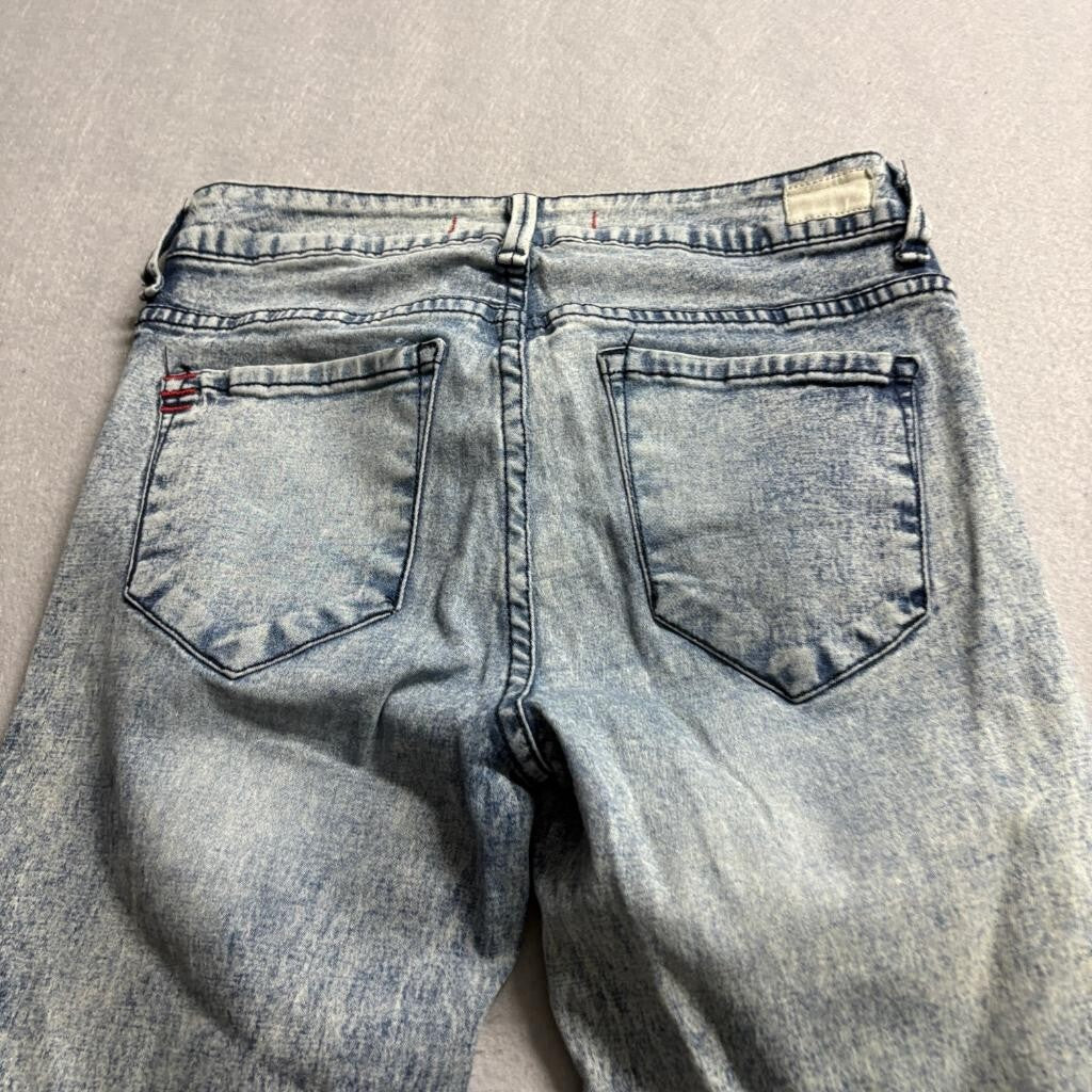 BDG Ankle Cigarette Jeans Womens 28 Blue Acid Wash Stretch Denim Made in USA