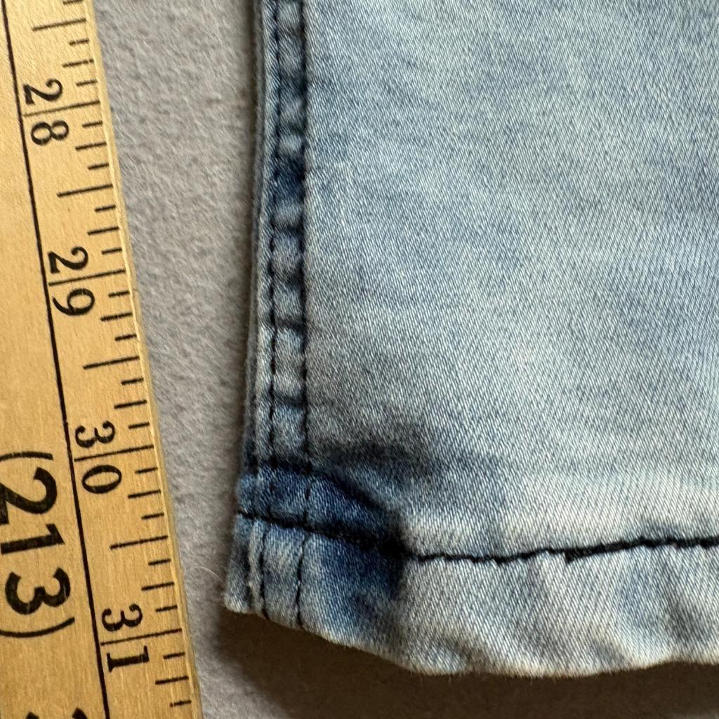 Brooklyn Laundry Jeans Mens 36x32 Light Wash Acid Bleach Distressed Stretch