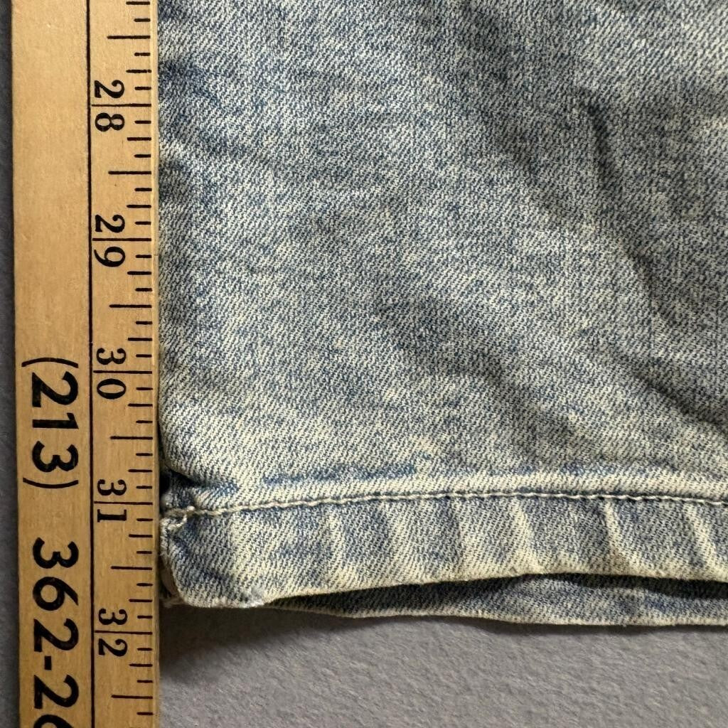 Madden NYC Jeans Womens XXL 20 Wide Leg Cargo Rhinestone High Rise Light Wash