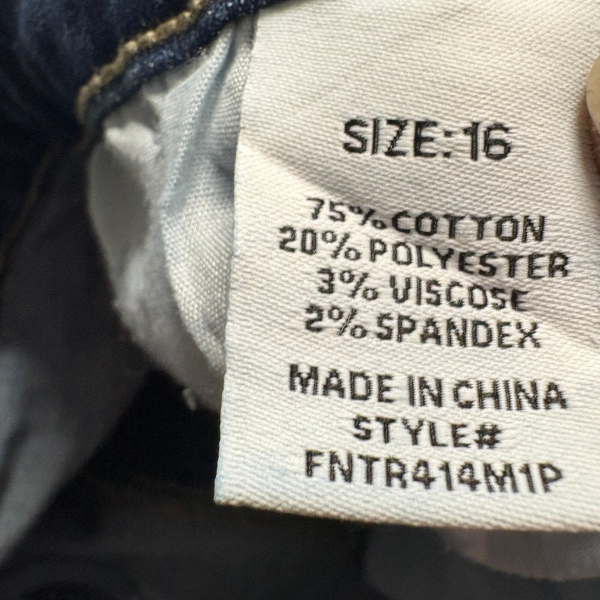 Fashion Nova Two Tone Skinny Jeans Womens Size 16 Blue High Rise Stretch Denim