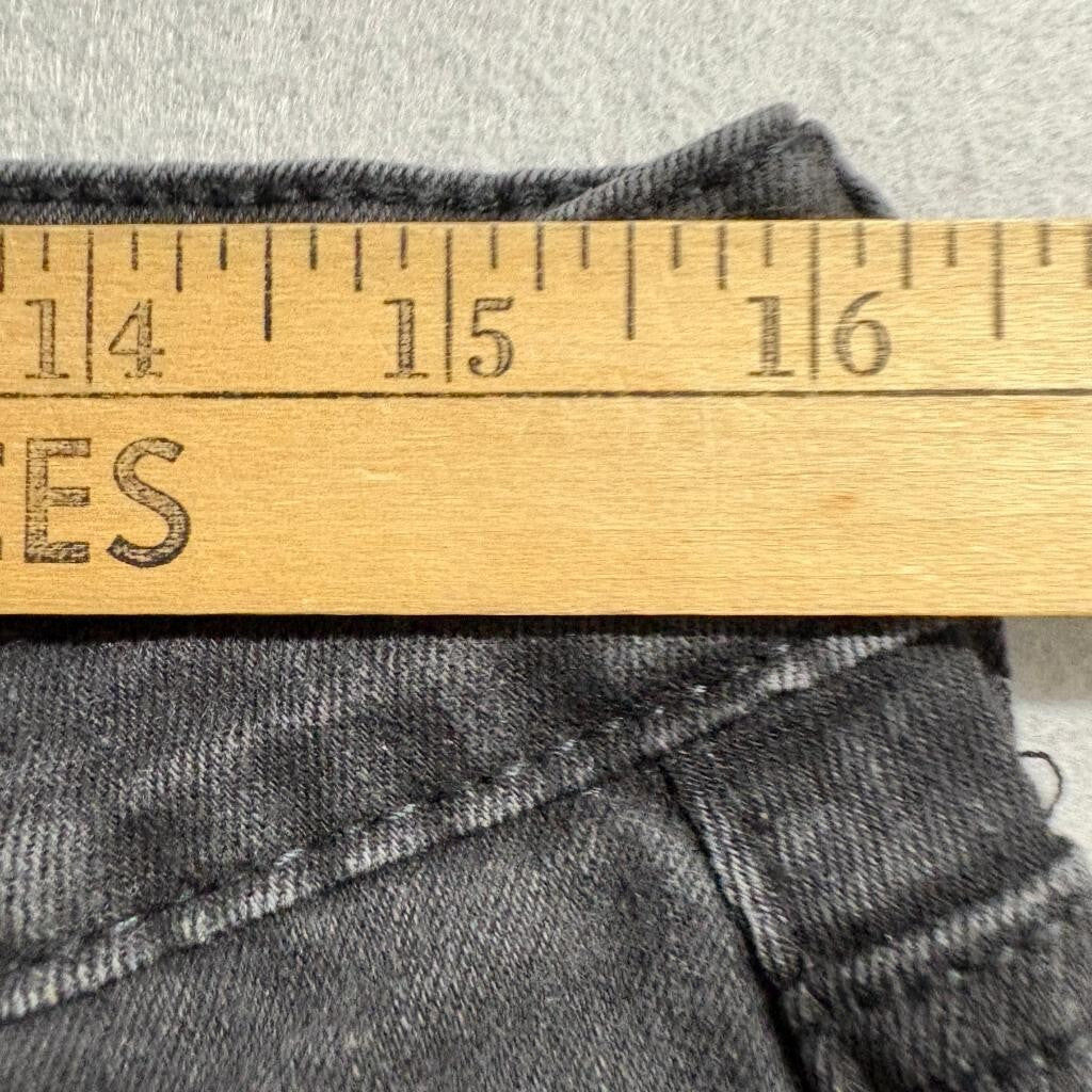 Denizen Levi's Mid Rise Slim Jeans Womens 14M 32x30 Black Stretch Denim