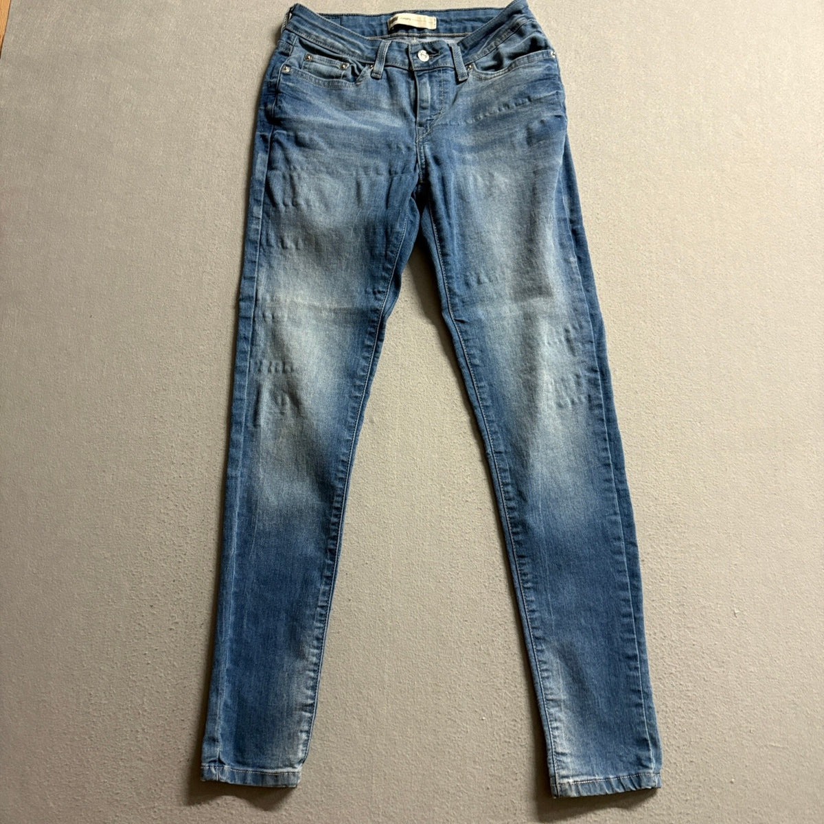 Levis Legging Jeans Womens 28x30 Blue Denim Stretch Skinny Mid Rise