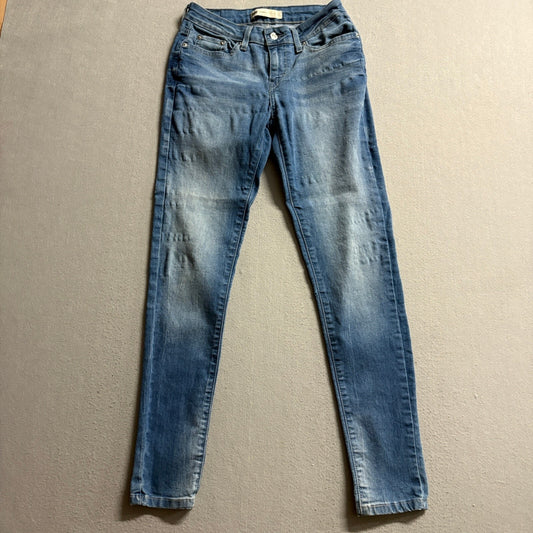Levis Legging Jeans Womens 28x30 Blue Denim Stretch Skinny Mid Rise