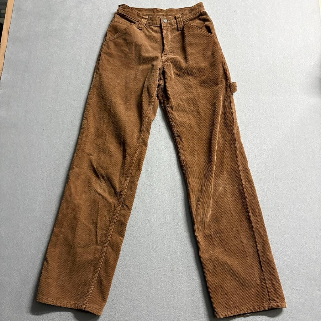 J Galt Brandy Melville Brown Corduroy Carpenter Pants Womens Size S Utility