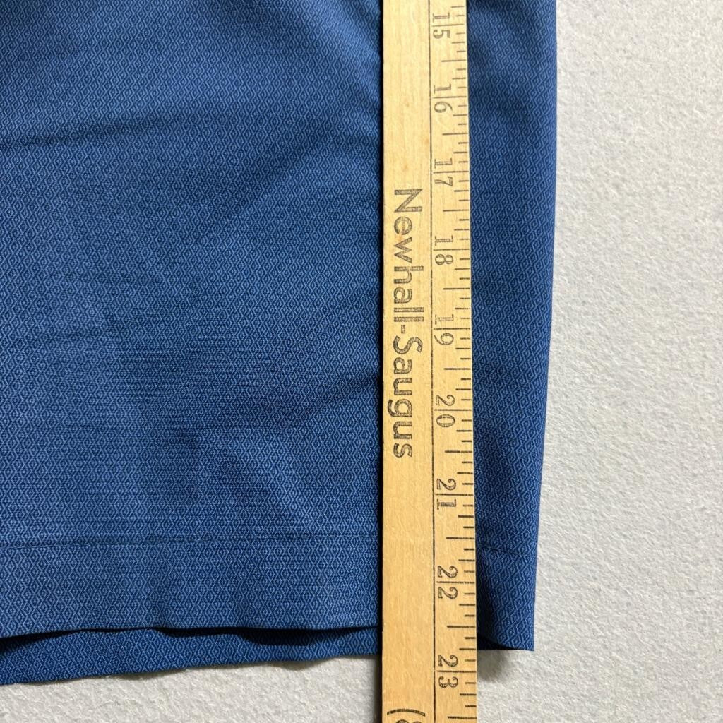Ben Hogan Golf Shorts Mens 46 Blue Textured Flat Front Stretch Active