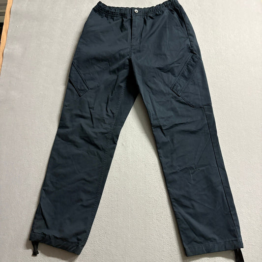 Jordan Brand Mens Cargo Pants Medium Black Cotton Blend Elastic Waist Drawstring