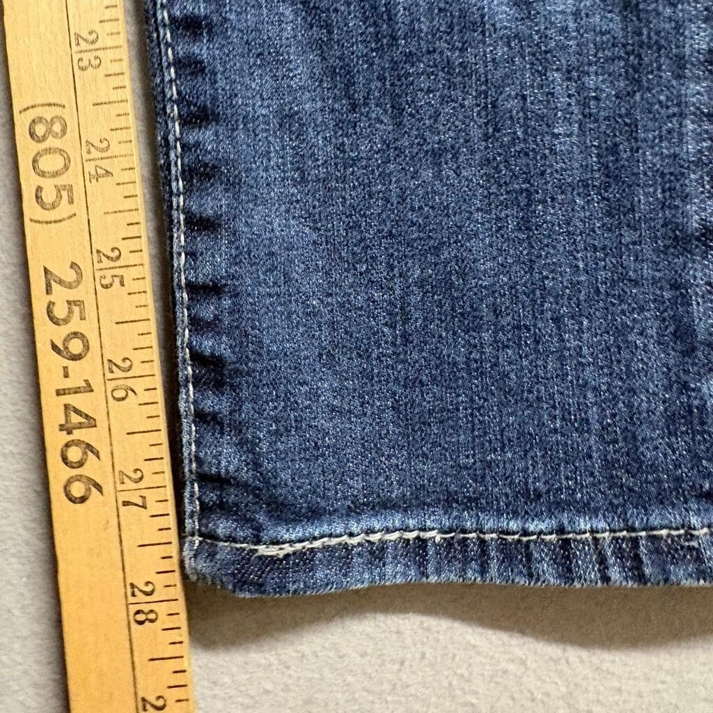 Levis 529 Curvy Skinny Leg Jeans Womens 6M W28 L32 Blue Denim Double Button