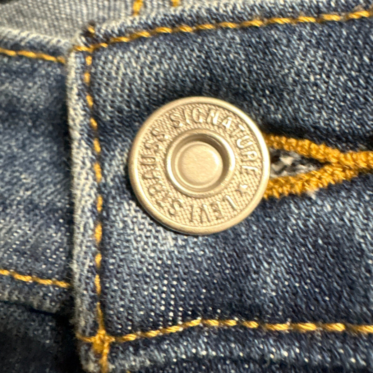 Signature by Levi Strauss Co Gold Label Womens Mid Rise Skinny Jeans Size 6L W28