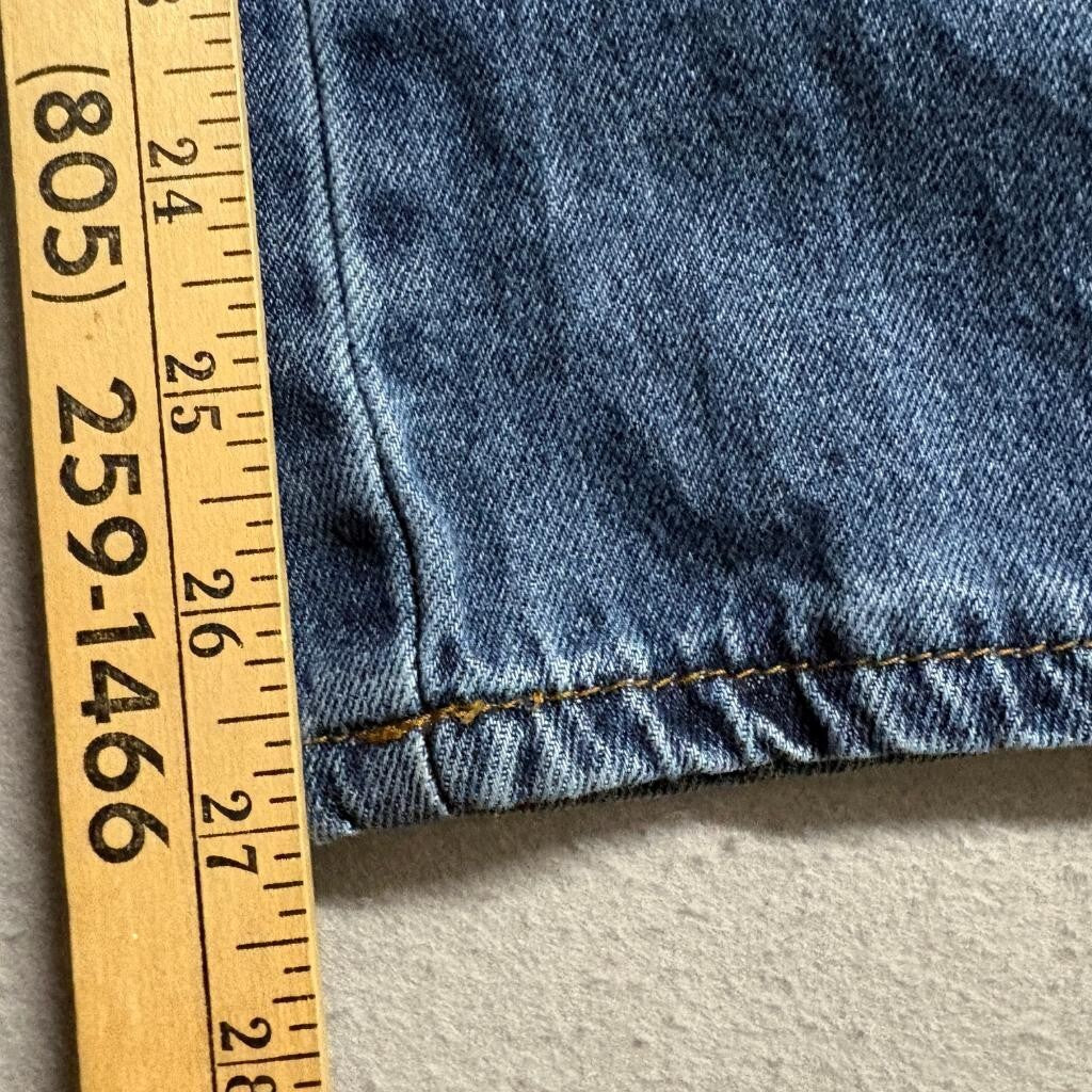 Rewash Side Stripe Wide Leg Jeans Womens Size 5 Blue Denim Distressed 100%