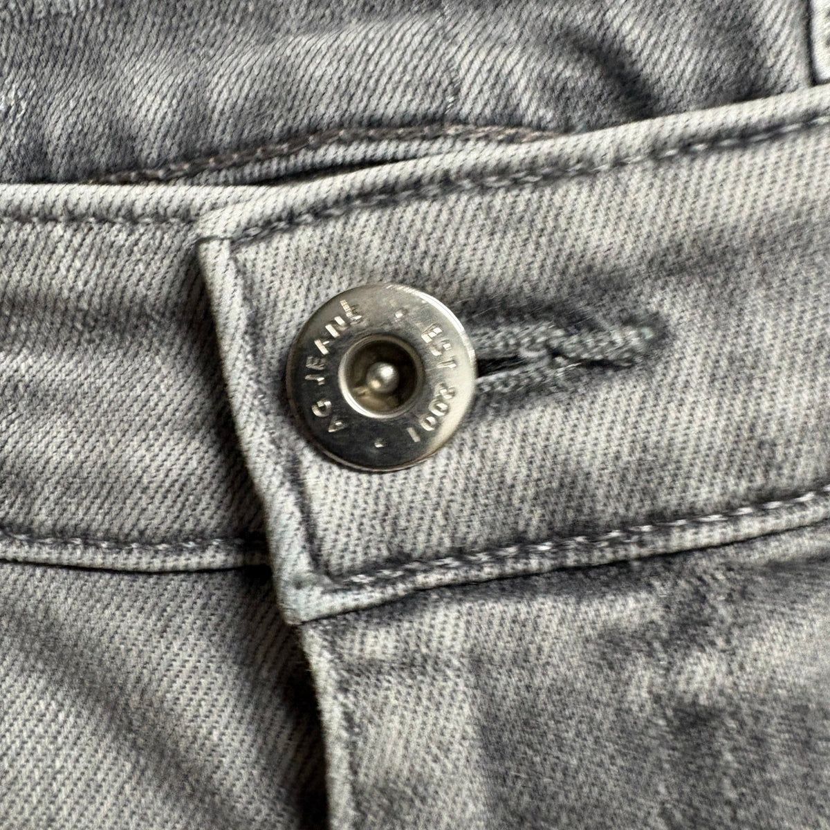 AG Adriano Goldschmied Prima Mid Rise Cigarette Jeans Womens 26R Gray Stretch
