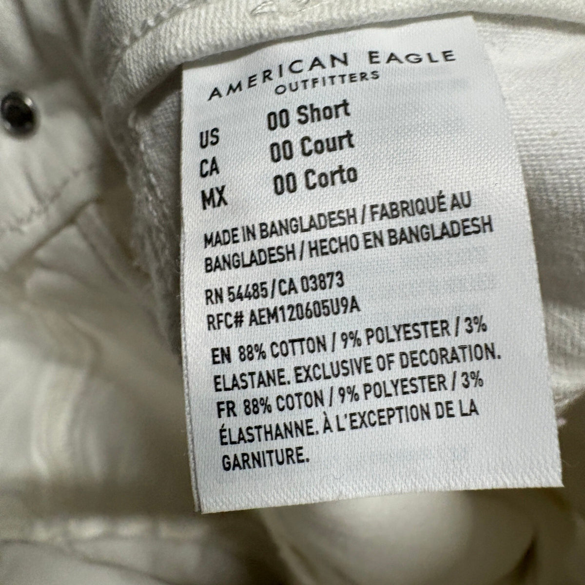 American Eagle Ne(x)t Level Stretch High Rise Jegging Jeans White Size 00 Short