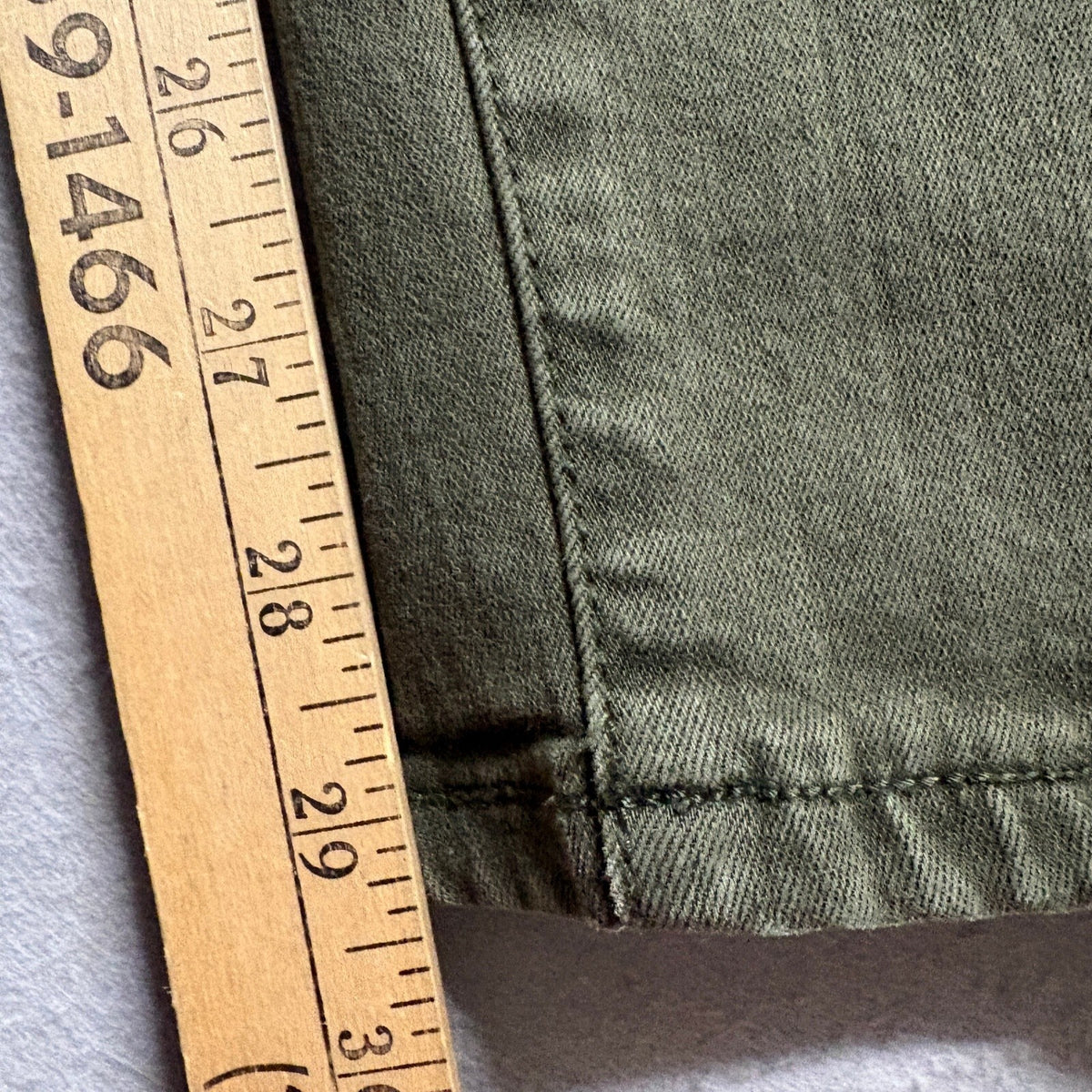 Liverpool Los Angeles The Hugger Skinny Jeans Womens 2/26 Olive Green Stretch