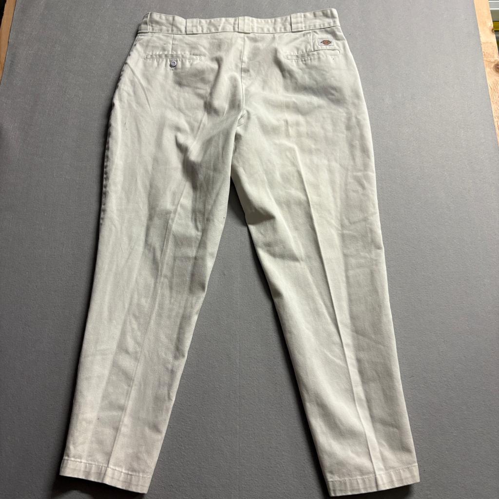 Dickies 874 Original Fit Work Pants Mens 40x32 Beige Khaki Twill Chino