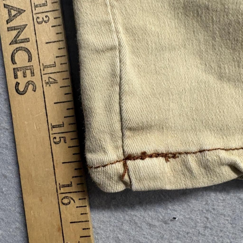 Unbranded Women Khaki Cargo Capri Pants Size M Drawstring Waist Utility Crop