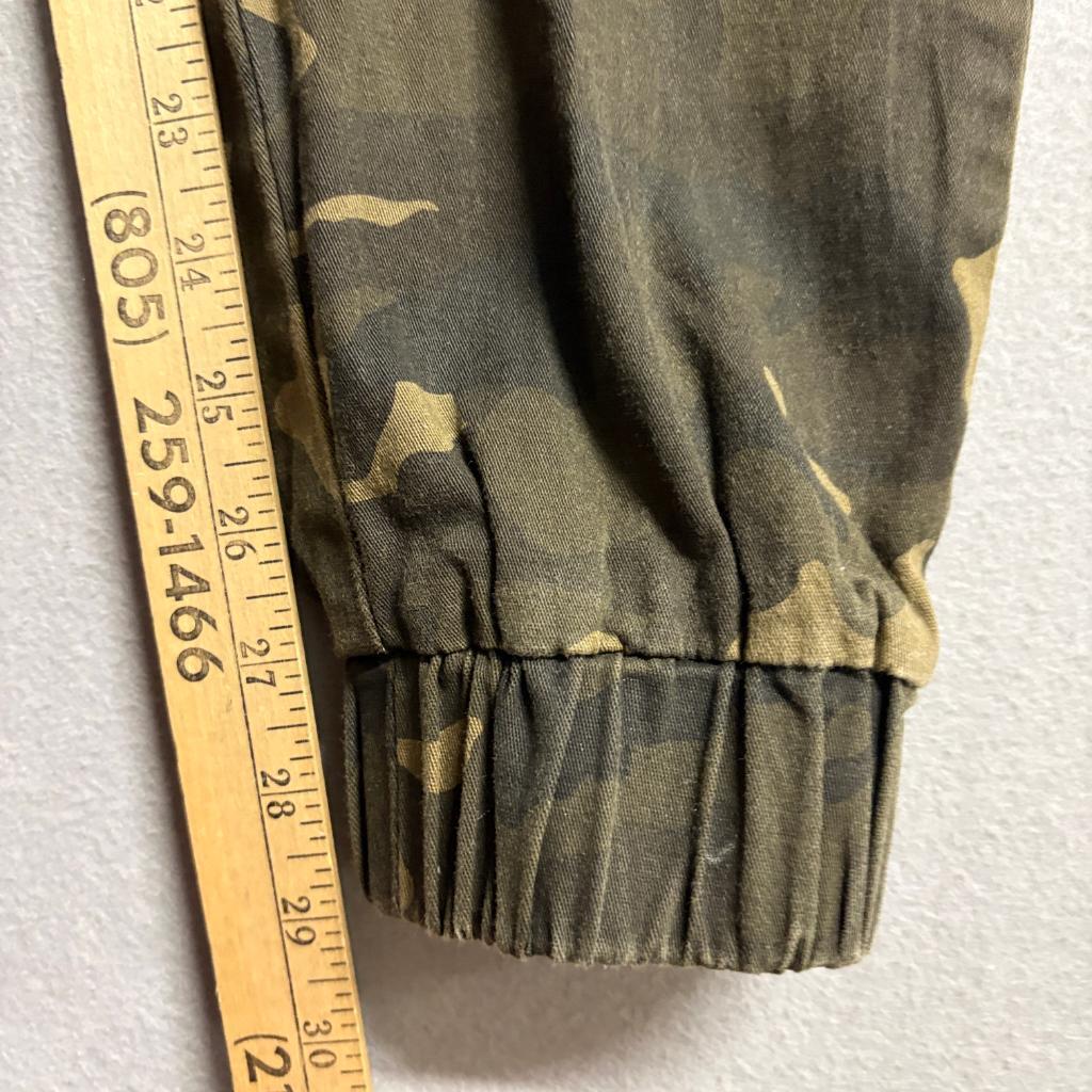 American Bazi Camo Cargo Jogger Pants Womens Medium Green Camouflage Utility