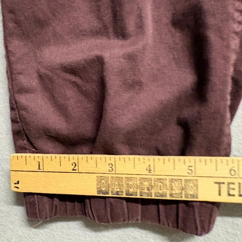 Cotton On The Cuffed Chino Pants Mens 34 Burgundy Maroon Joggers Stretch