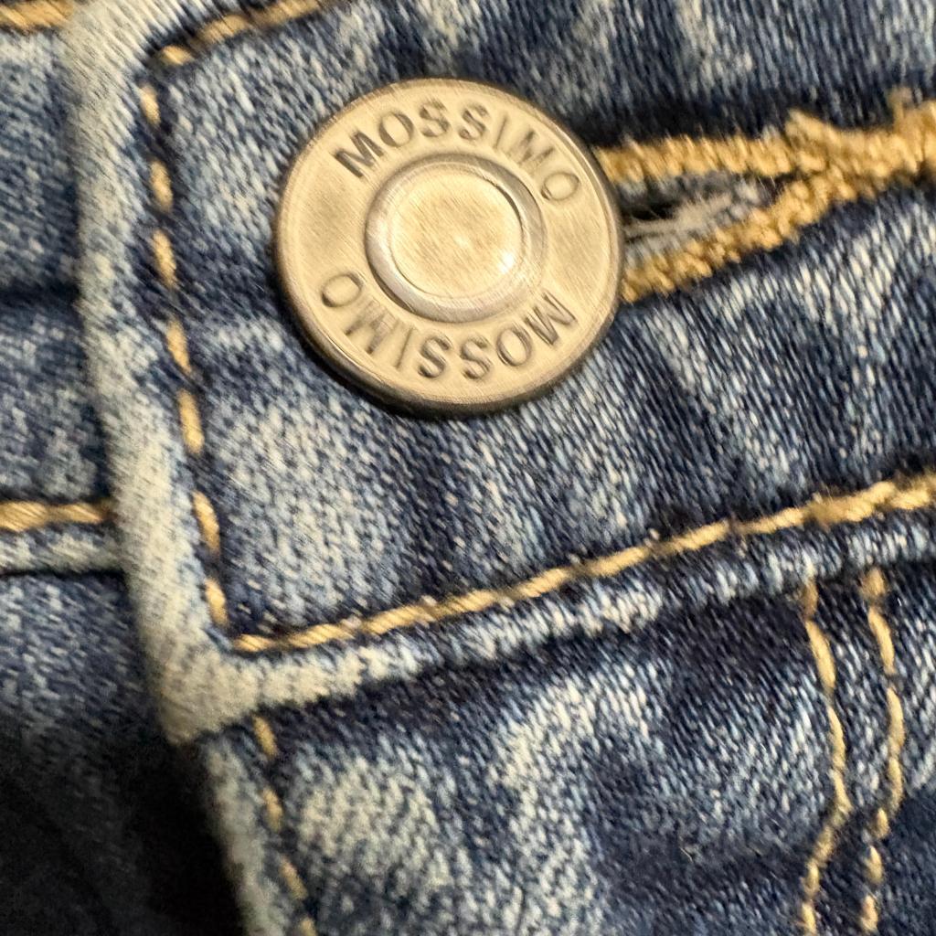 Mossimo Mid Rise Bootcut Jeans Womens Size 8R Blue Denim Stretch