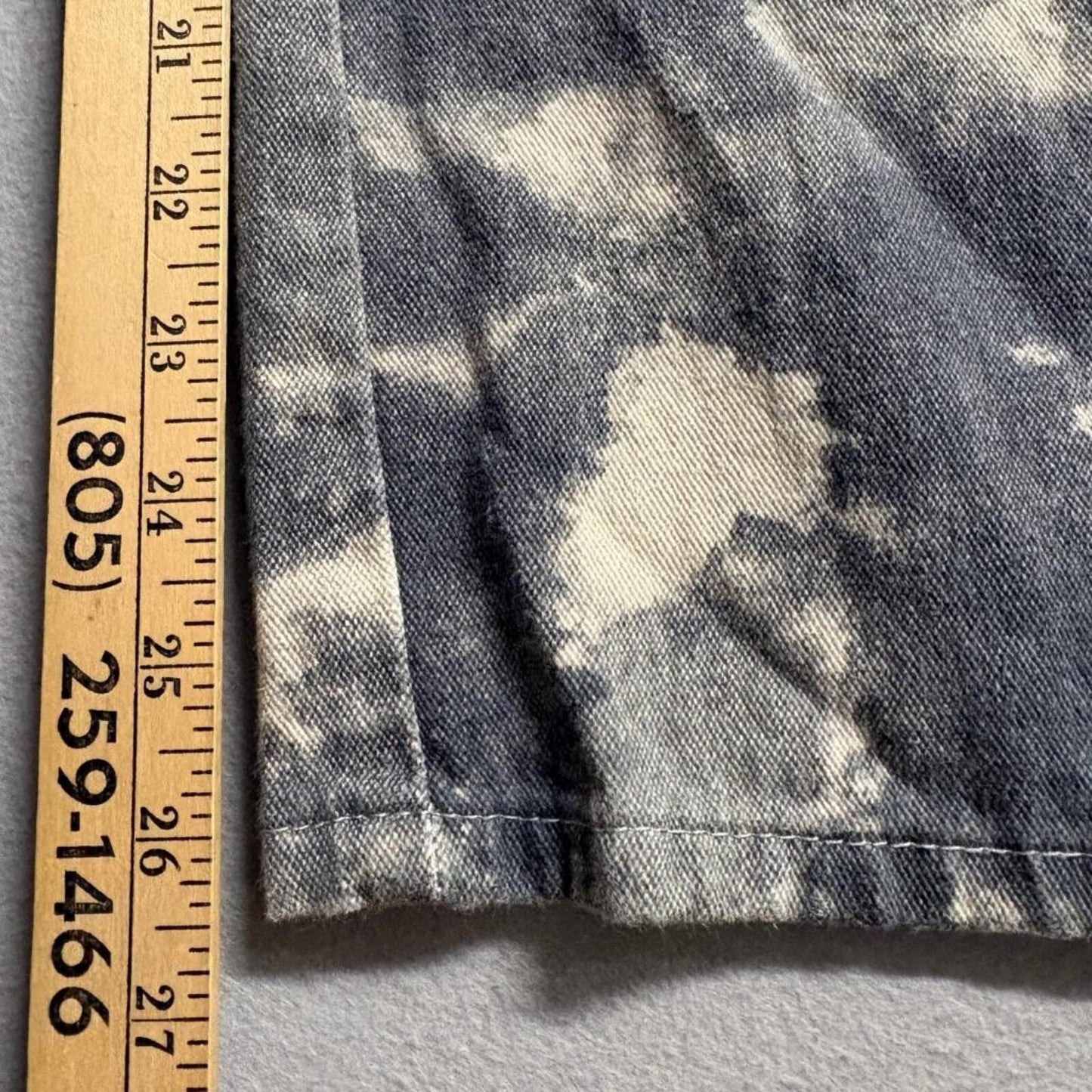 Shein Tie Dye Cargo Pants Womens Size 30 Gray White Acid Wash Wide Leg Utility