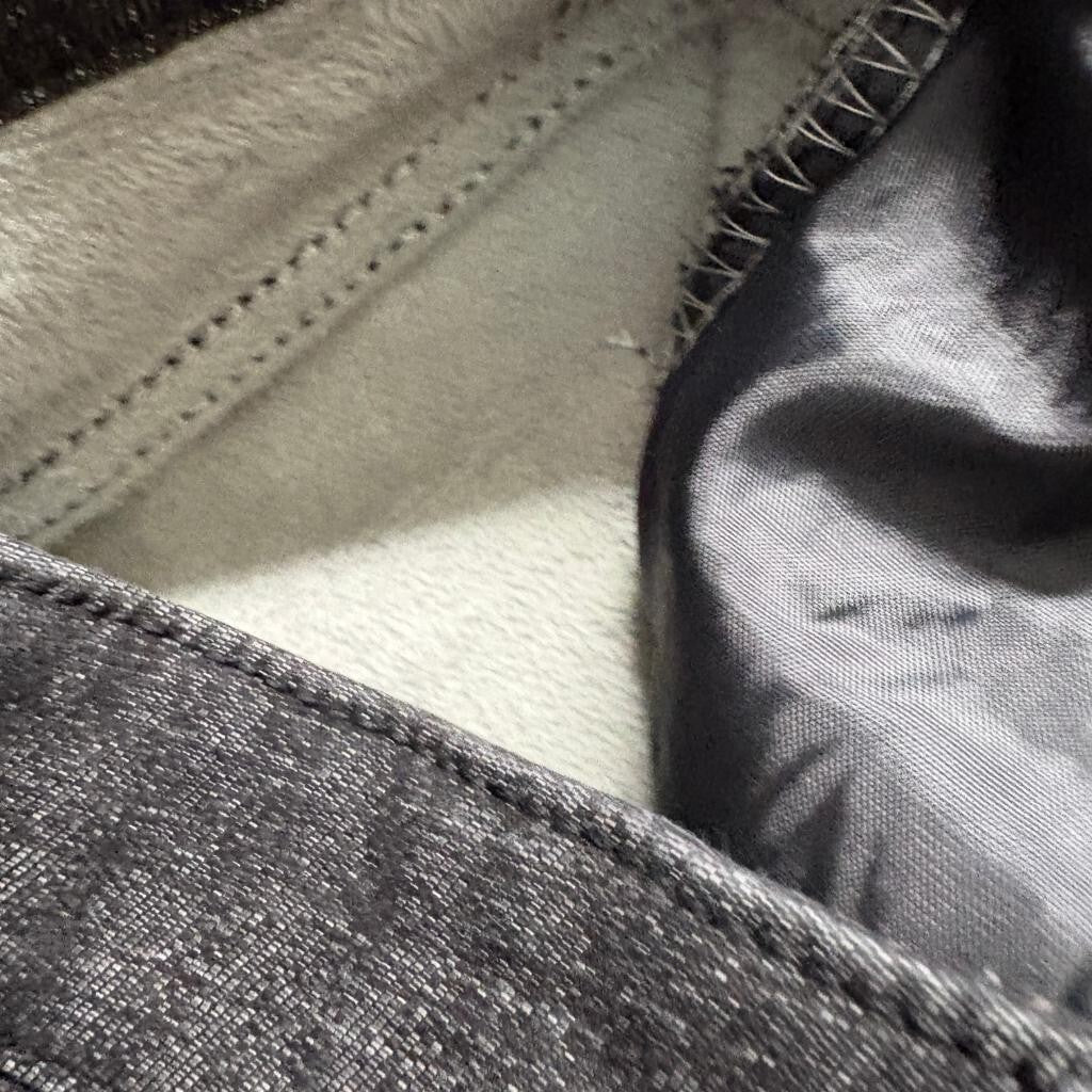New Lead Jeans Womens L Black Fleece Lined Skinny Denim Pants Warm Winter
