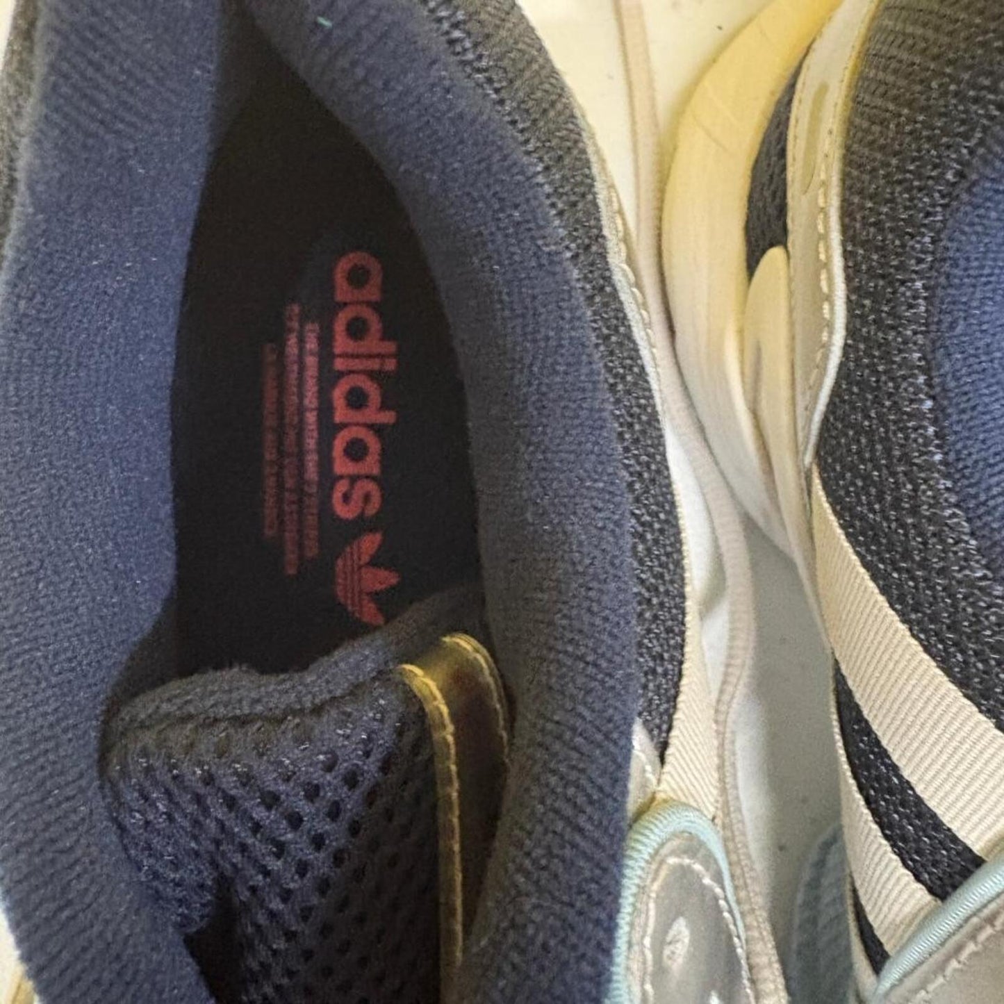 Adidas Equipment Gazelle Navy Silver Metallic Mens Size 5 Running Shoes EE7746