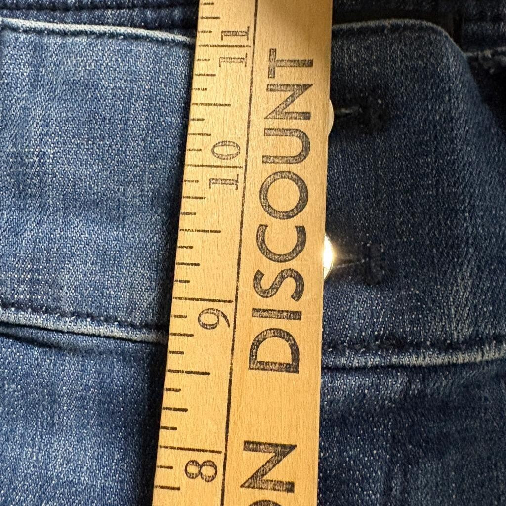 White House Black Market Trouser Jeans Womens 6 Extra High Rise Blue Wide Leg