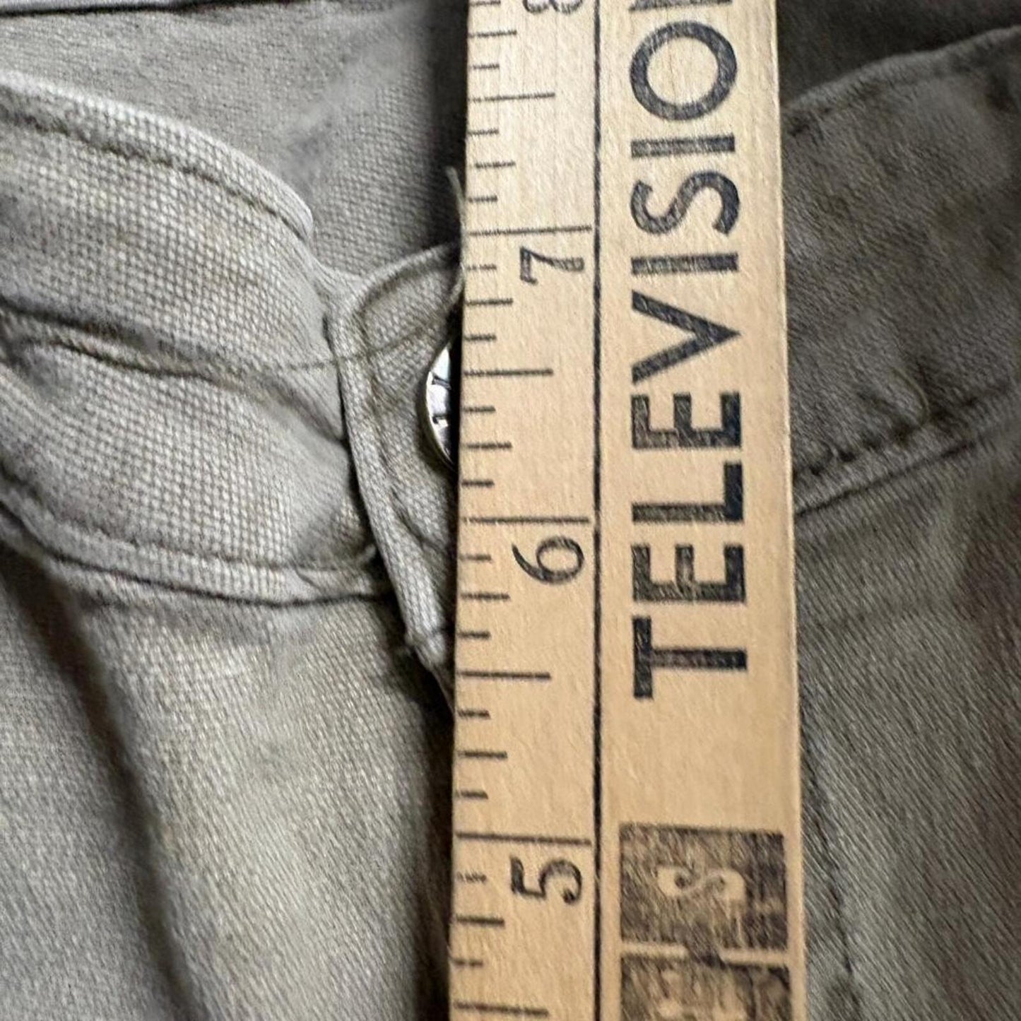 Cello Jeans Womens Small Olive Green Cargo Pants Flare Leg Low Rise Y2K Utility