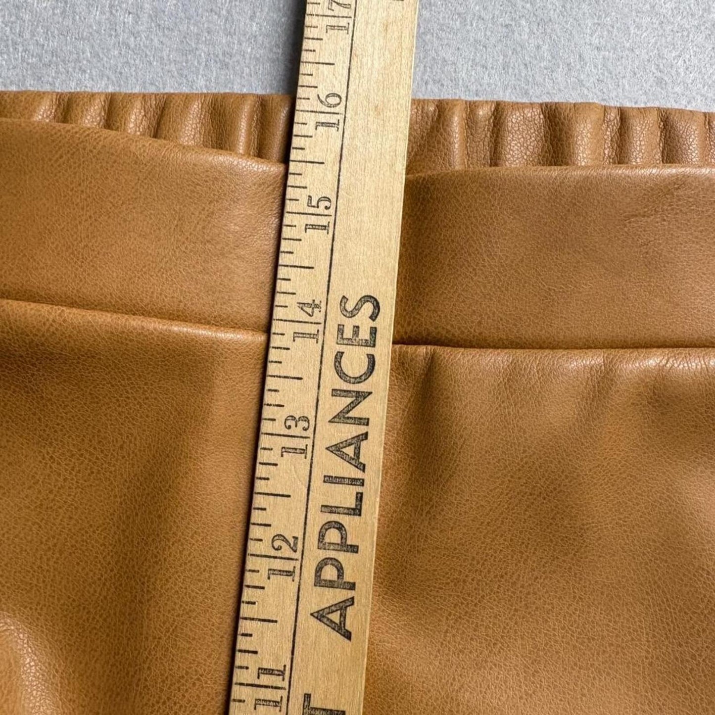 Sonoma Goods For Life x Derek Biddle Faux Leather Pants Womens Plus 4X Brown Tan