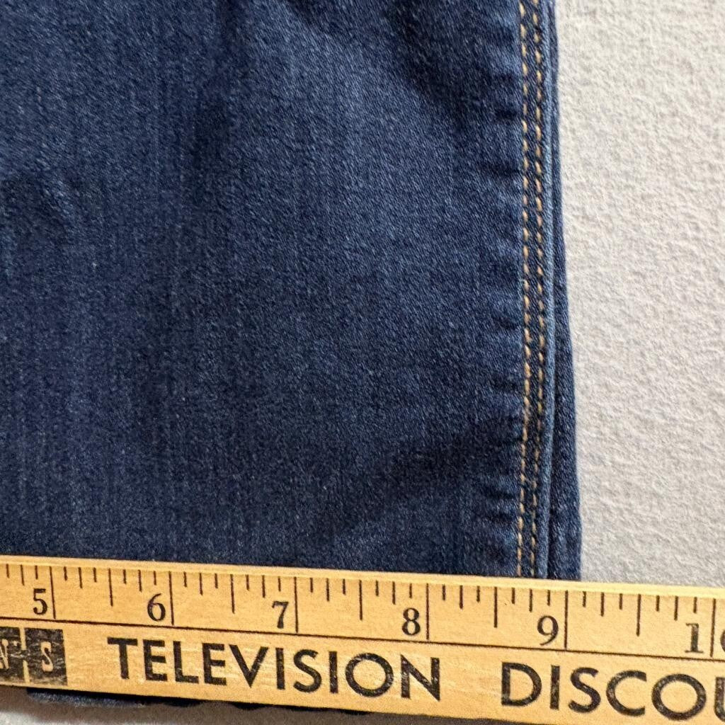 NYDJ Curves 360 Sculpt Pull On Bootcut Jeans Womens Size 14 Dark Wash Stretch