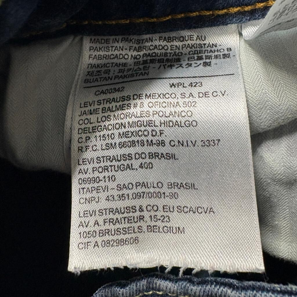 Levis Bold Curve Jeans Womens 29 Modern Rise Bootcut Skinny Blue Denim