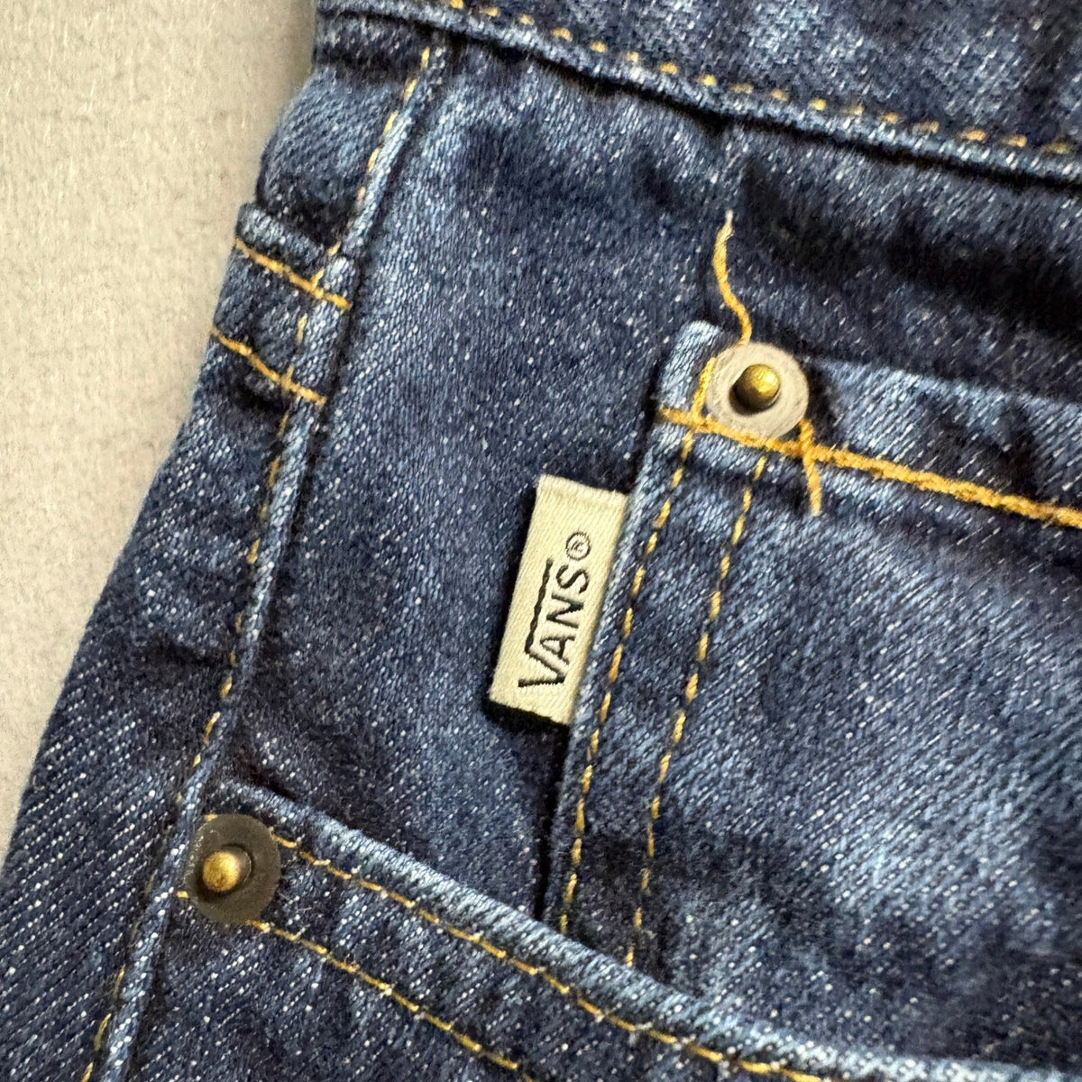 Vans V16 Slim Jeans Mens 30x30 Dark Wash Blue Denim Skateboarding Pants