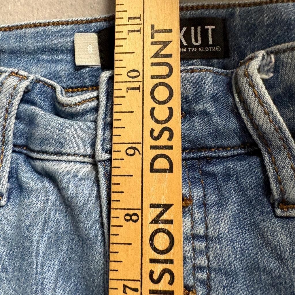Kut from the Kloth Rachael Fab Ab Mom Jean Shorts Womens Size 0 Blue Denim
