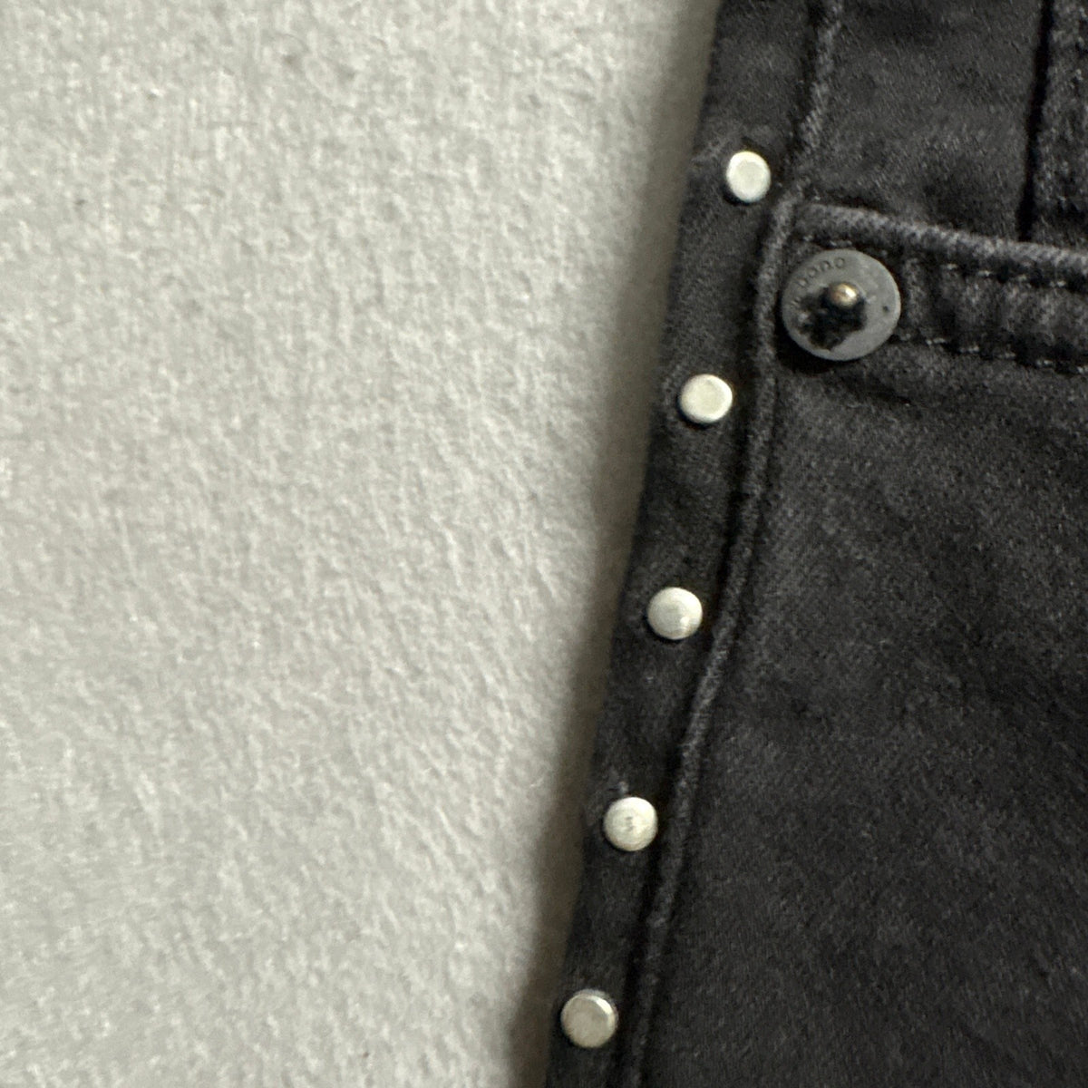 Rag & Bone Jean Womens Size 27 Black Studded Side Seam Skinny High Rise Pants