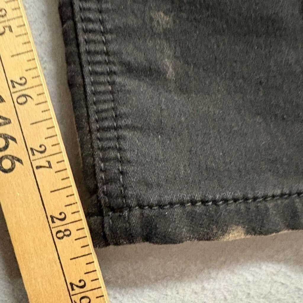 Vintage Genes Black Slim Fit Bleach Splatter Jeans Mens 30x30 Cotton Blend