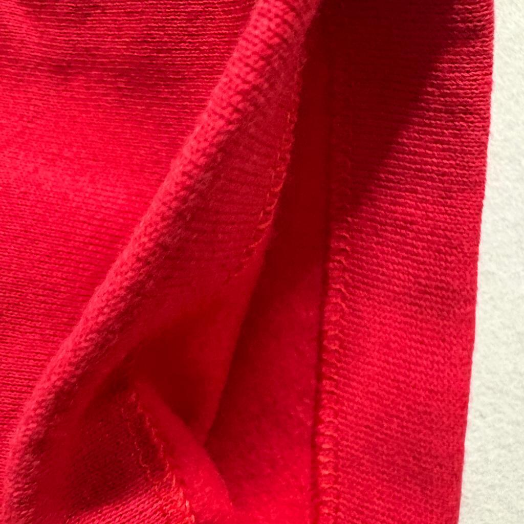 Vintage Fruit of the Loom Sweatshirt Mens XL Red Short Sleeve Blank USA Made