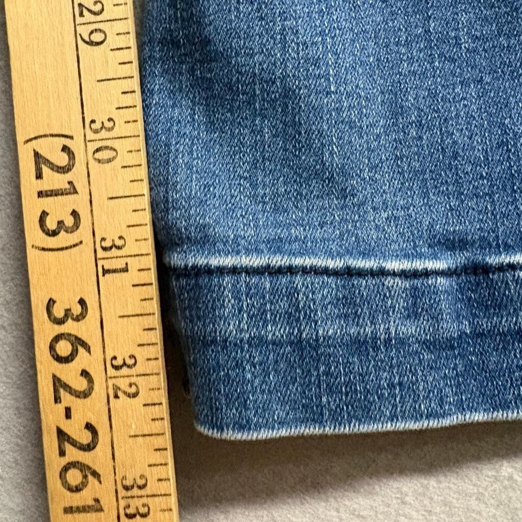 Carly Jean Los Angeles Faye Flare Jeans Womens Size 7 Blue Denim High Rise