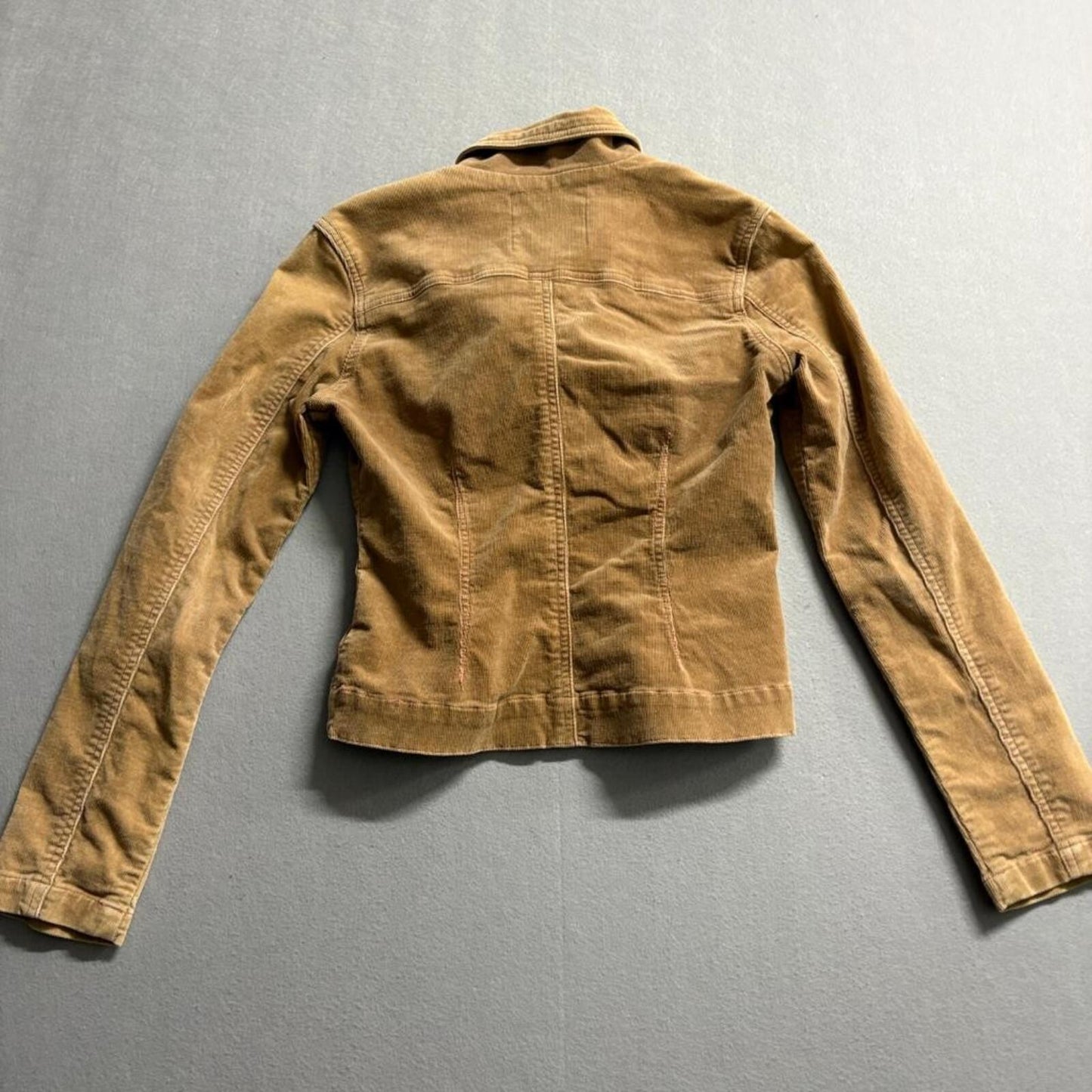 Romeo & Juliet Couture Corduroy Jacket Womens Medium Brown Cotton Stretch Y2K