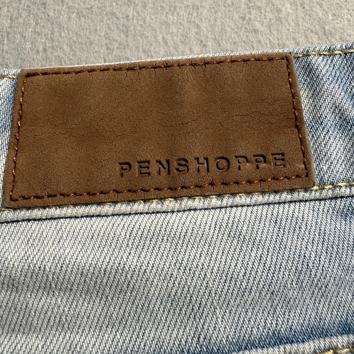 Penshoppe Denimlab Fluid Jeans Womens Small Light Wash Distressed Raw Hem Cotton