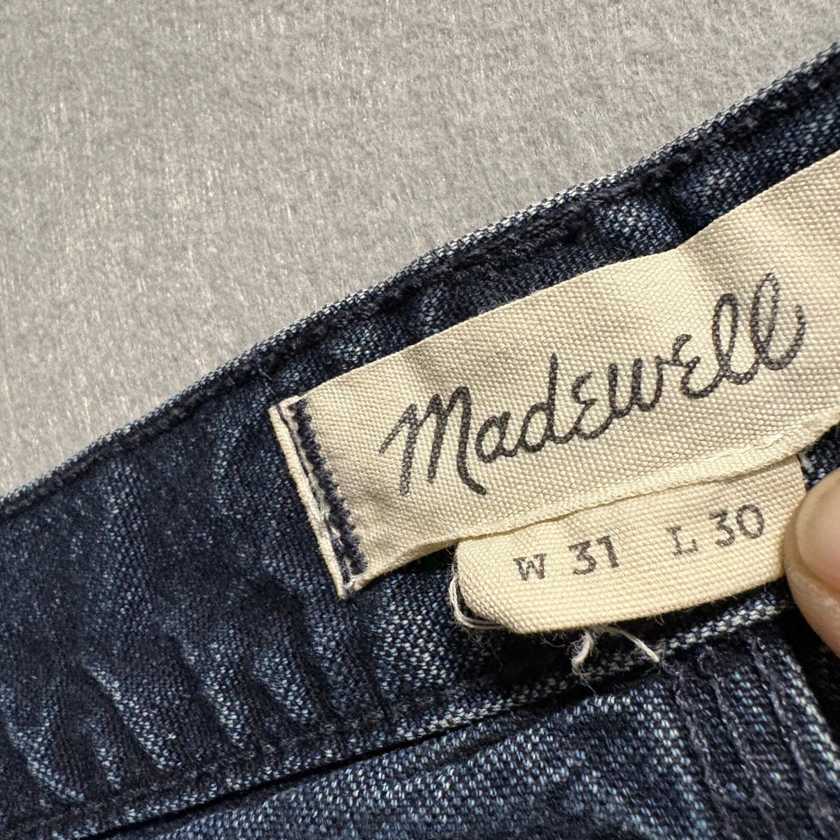 Madewell Workwear Carpenter Jeans Mens Size 31x30 Blue Denim Button Fly 100