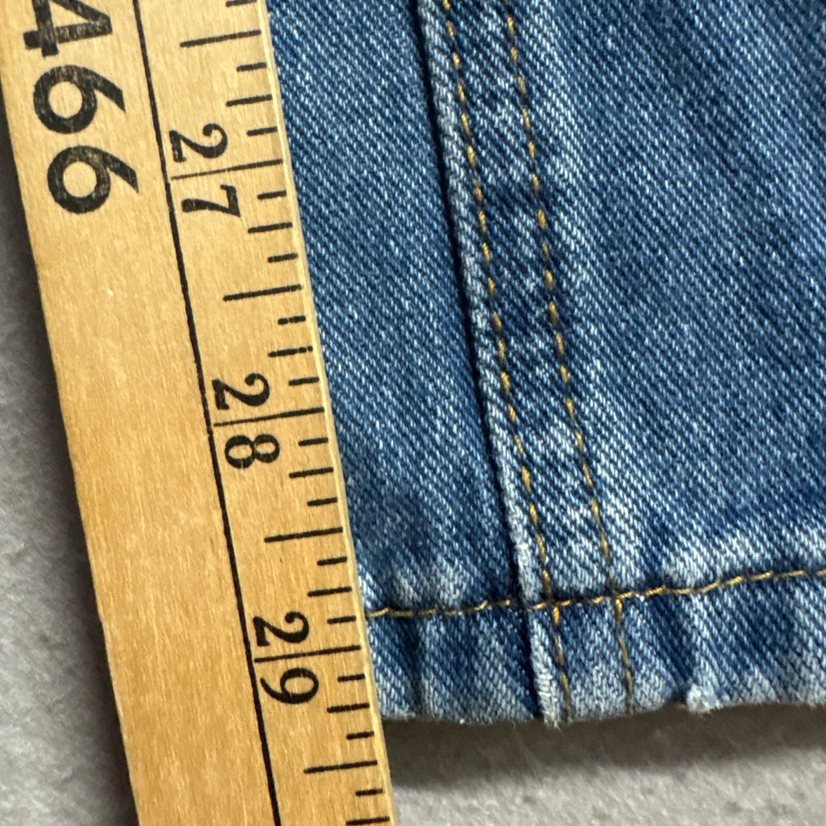 SHEIN Womens Front Seam Straight Leg Denim Jeans Size 28 Blue High Rise