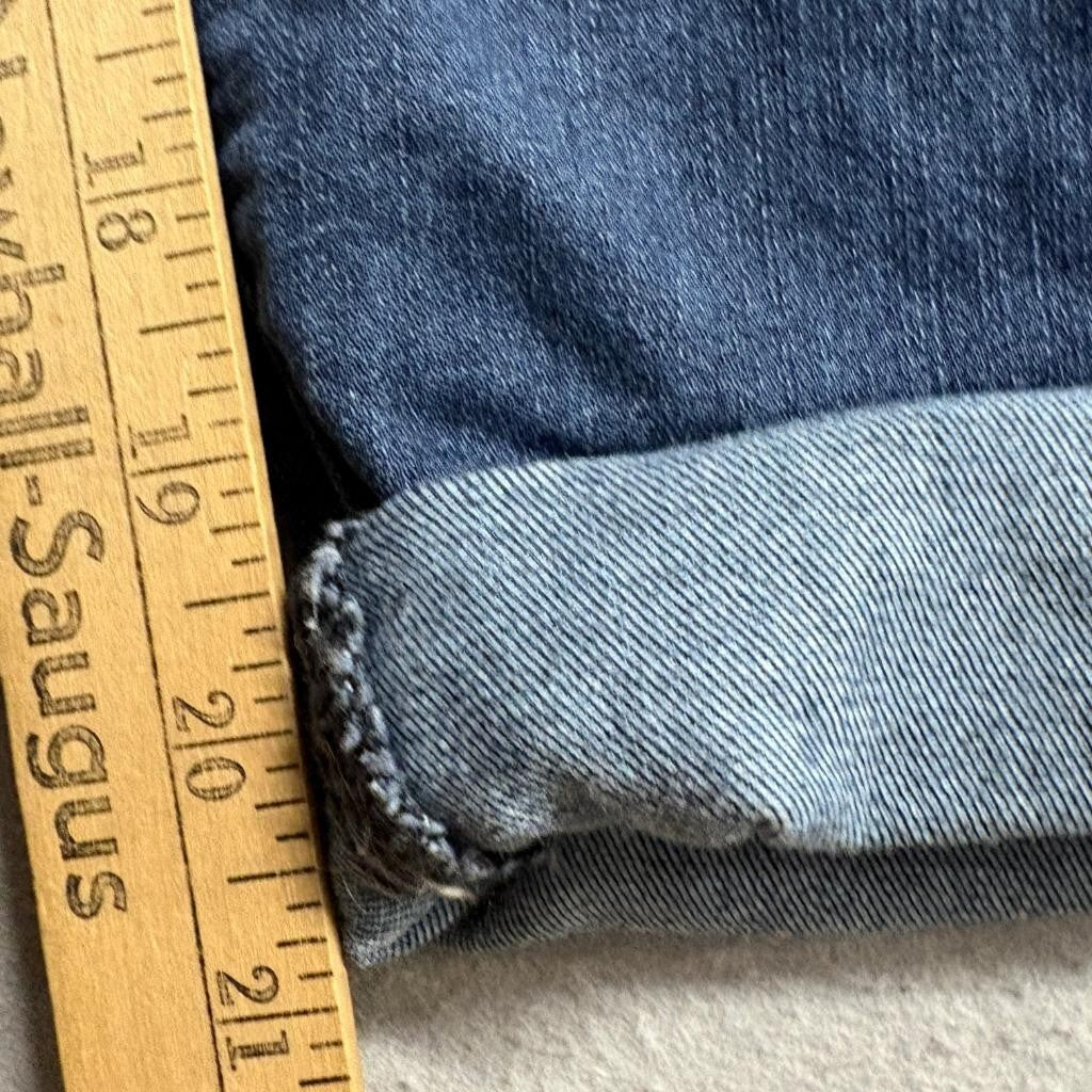 Democracy Ab Technology Crop Jeans Womens 16W Blue Denim Stretch Rolled Cuff