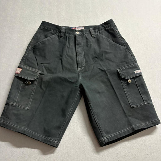 Vintage Jordin Sport Cargo Shorts Mens 38 Black Cotton Y2K Skate Baggy