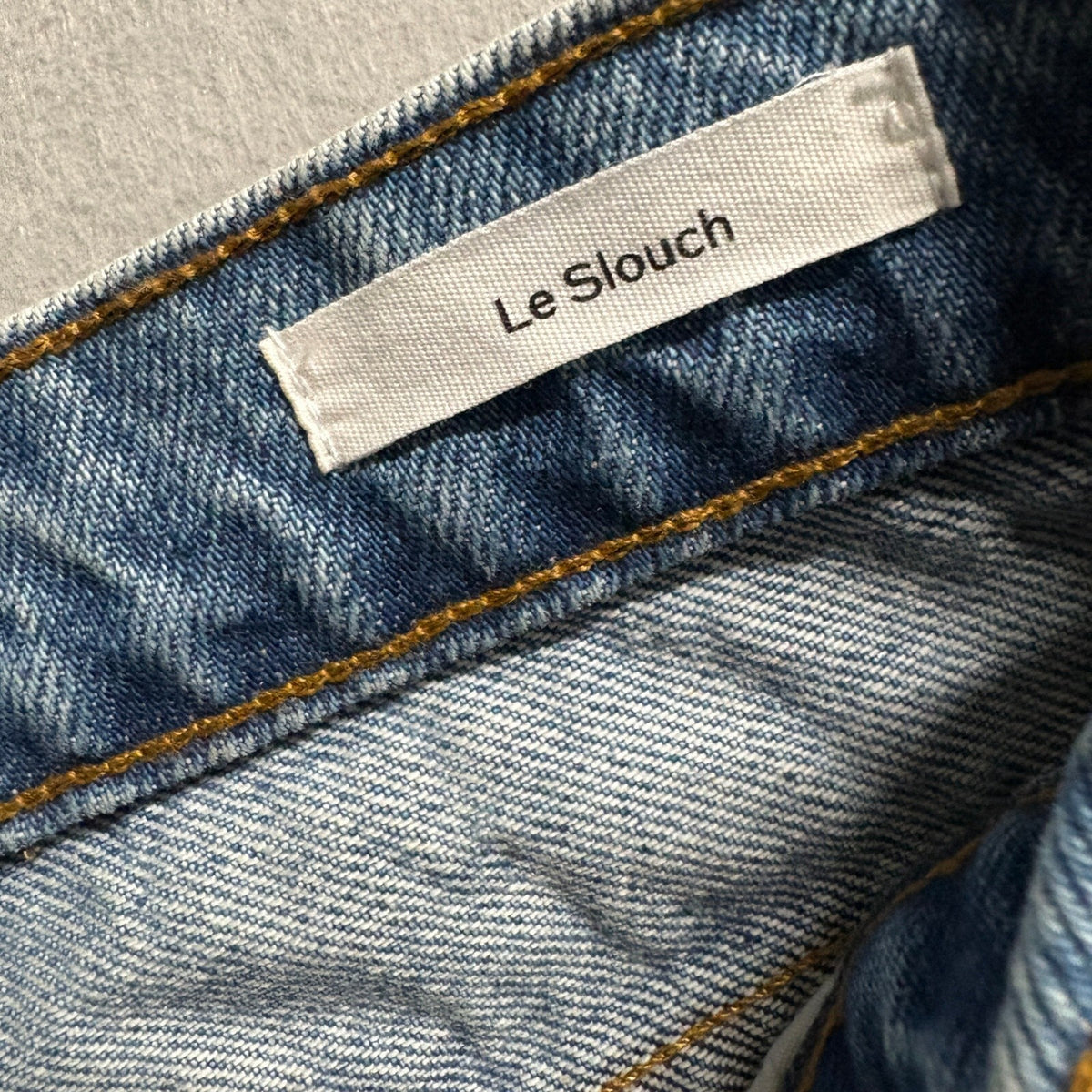 FRAME Le Slouch Denim Jeans Womens Size 24 Bluejay Rips Distressed Button Fly