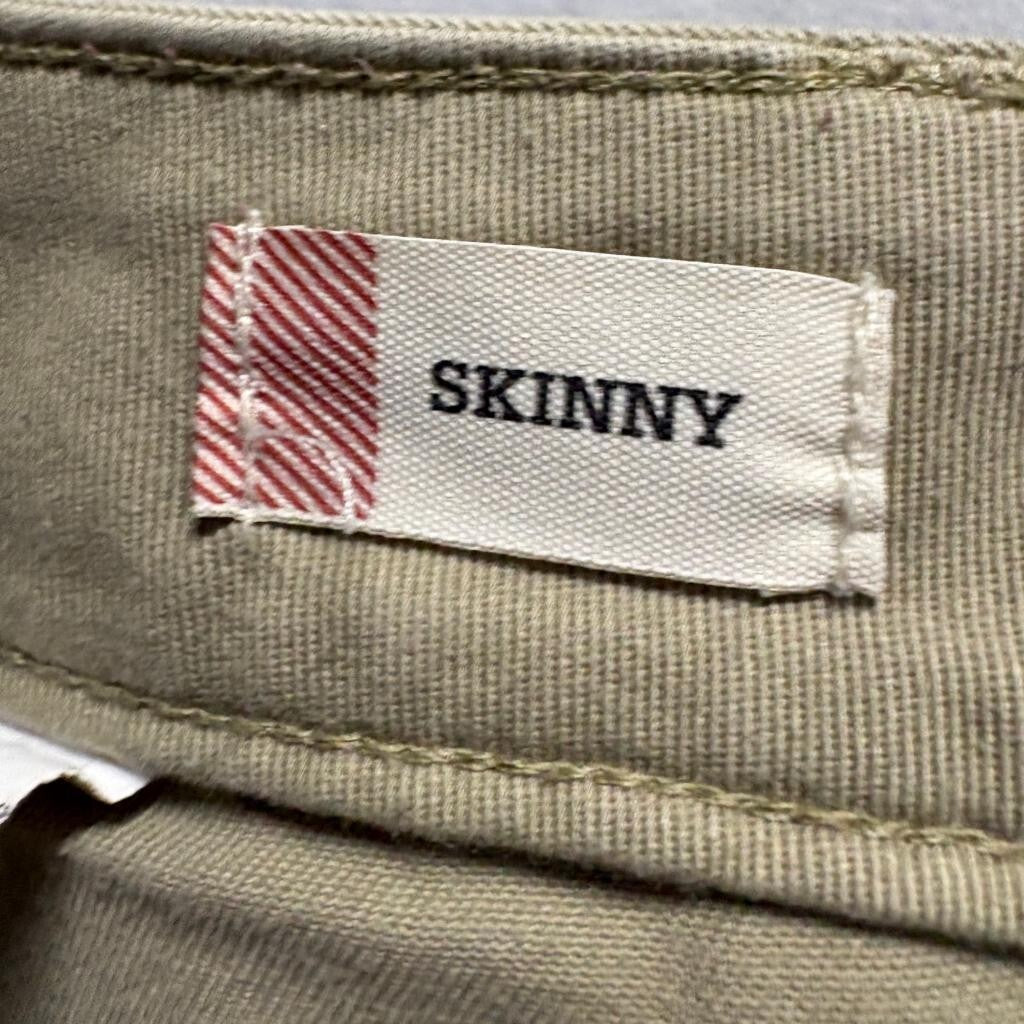 Dickies Girl Crafted for Women Skinny Chino Pants Beige Khaki Size 30x30 Stretch