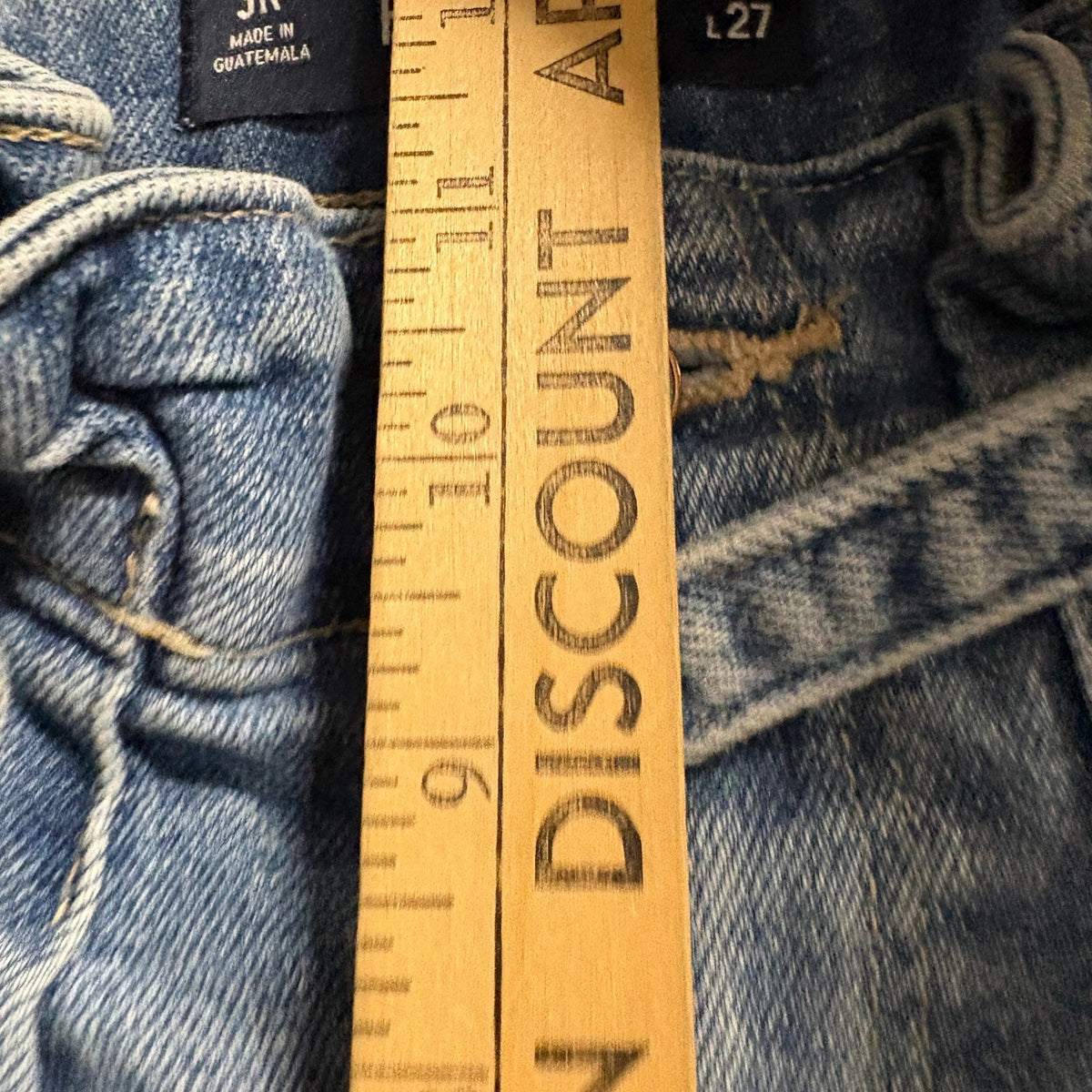 Hollister Ultra High Rise Mom Jeans Womens 3R W26 L27 Blue Stretch Denim Raw Hem