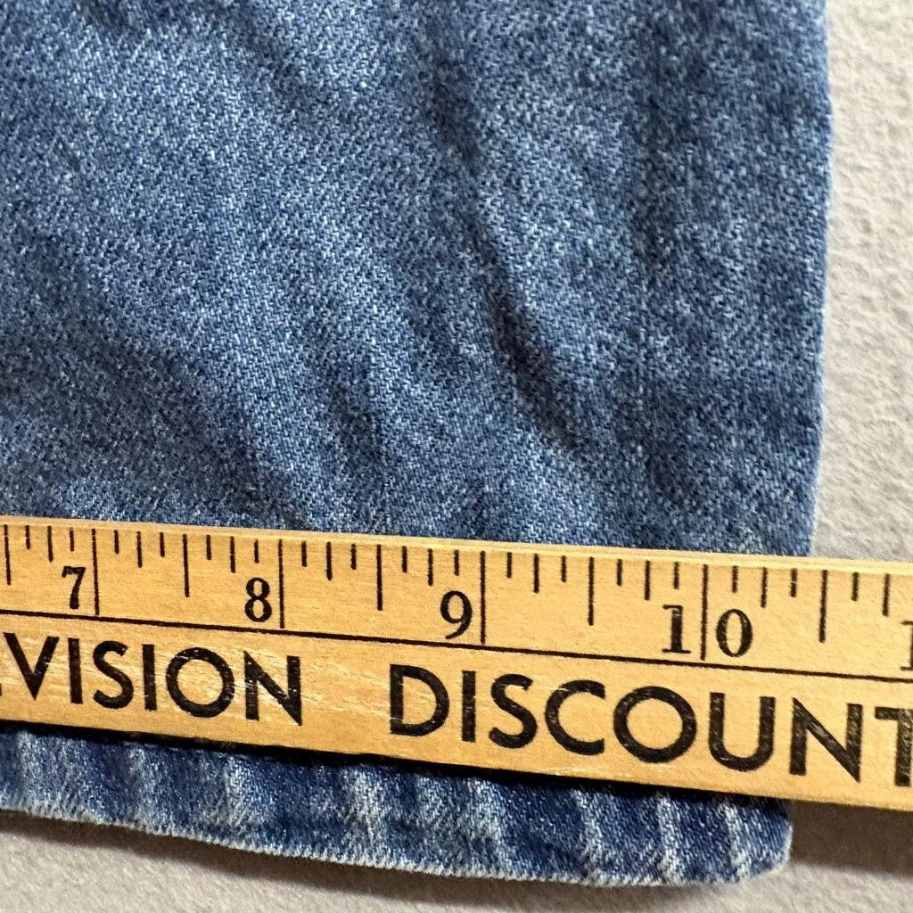 Ava & Viv Cargo Jeans Womens 16 Blue Denim Wide Leg Elastic Waist Utility Pants