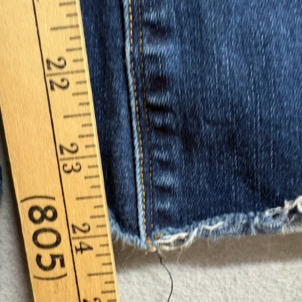 Spanx Flare Jeans Womens Small Blue Denim Pull On Raw Hem Stretch